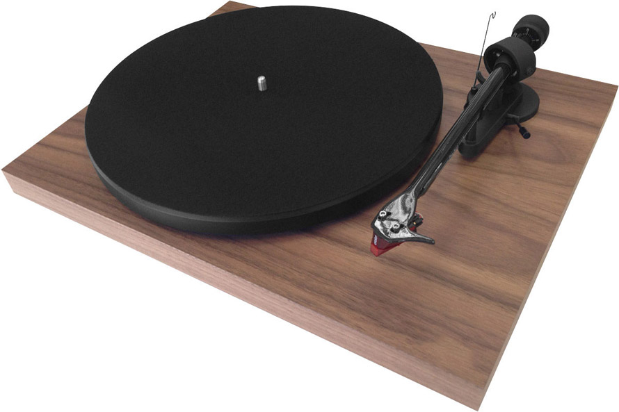 Pro-Ject Debut Carbon Heritage Walnut 2M Red